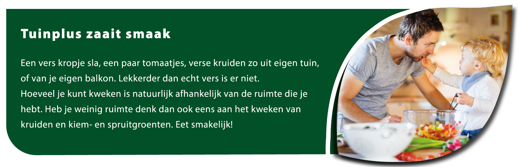 Tuinplus zaait smaak