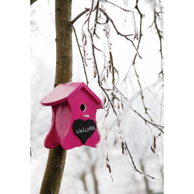 Bird Home Nestkast Krijt Roze (4)