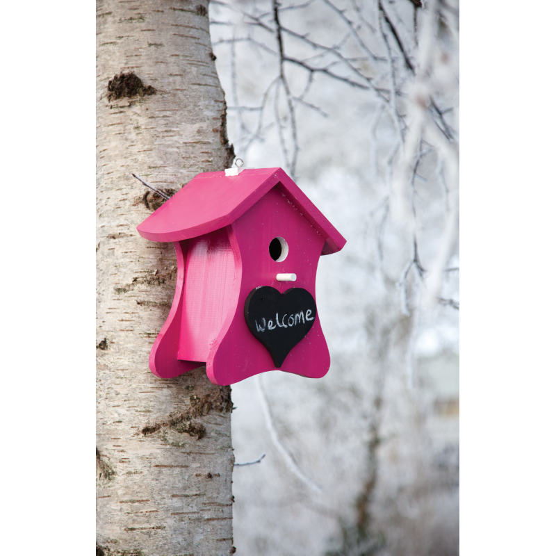 Bird Home Nestkast Krijt Roze (4)