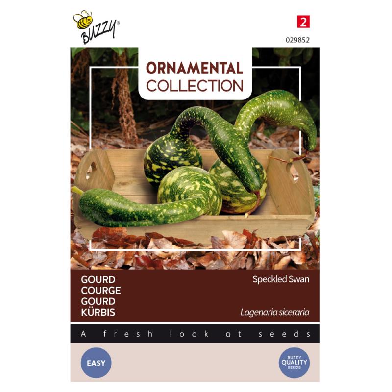 Buzzy® Ornamental Gourd Speckled Swan (Lagenaria siceraria)