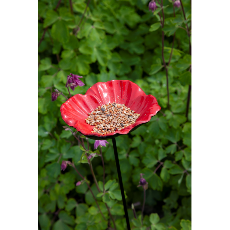 Bird Gift Feeder Stake Papaver (5)