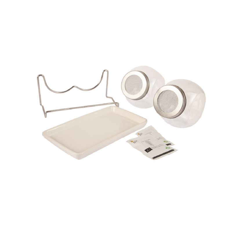 Buzzy® Organic Sprouting Duo pot met schaal BIO (6)