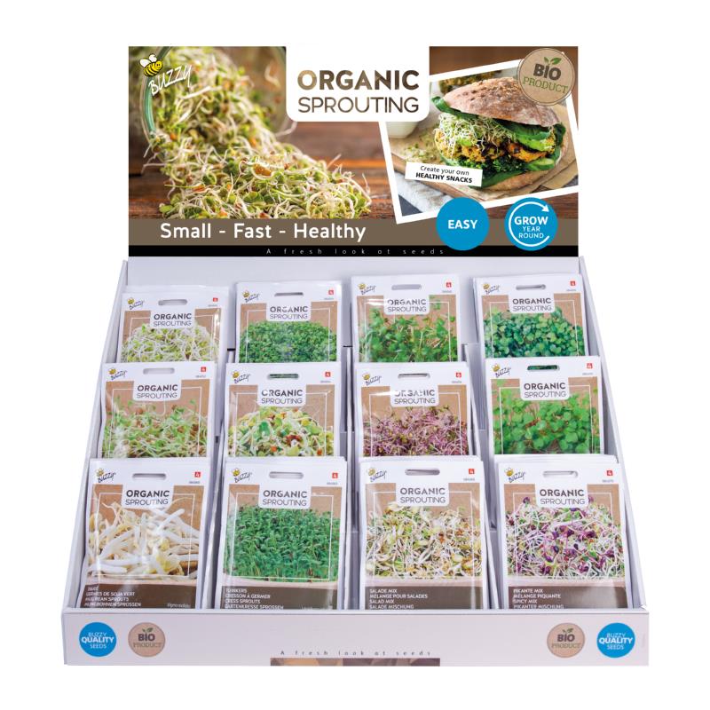Buzzy® Display Organic Sprouting 12x10 (1) BIO