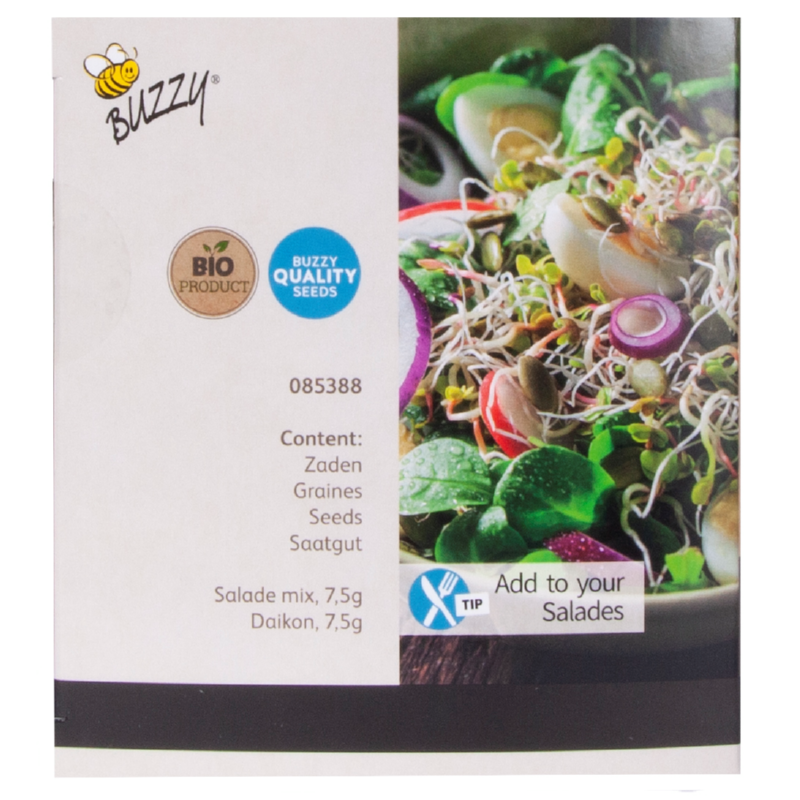 Buzzy® Organic Sprouting Duo pot met schaal BIO (6)