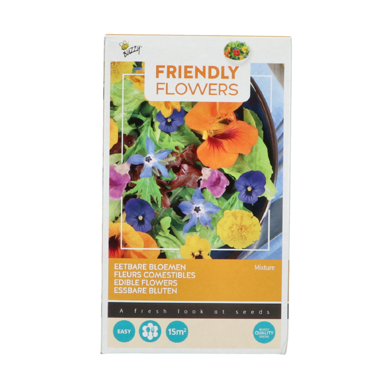 Buzzy® Friendly Flowers Eetbare bloemen 15m² (16)