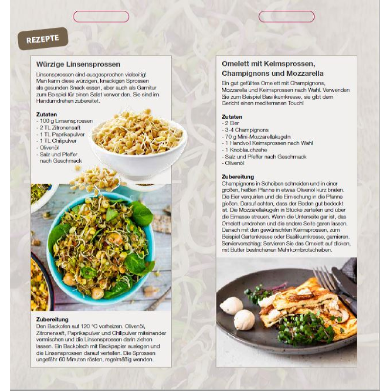 Brochure Buzzy Organic Sprouting  Deutsch