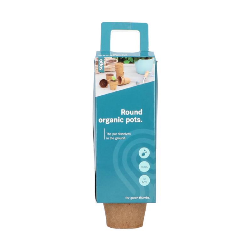 SOGO Biologische turfpotjes 6cm rond 14st.  (12)
