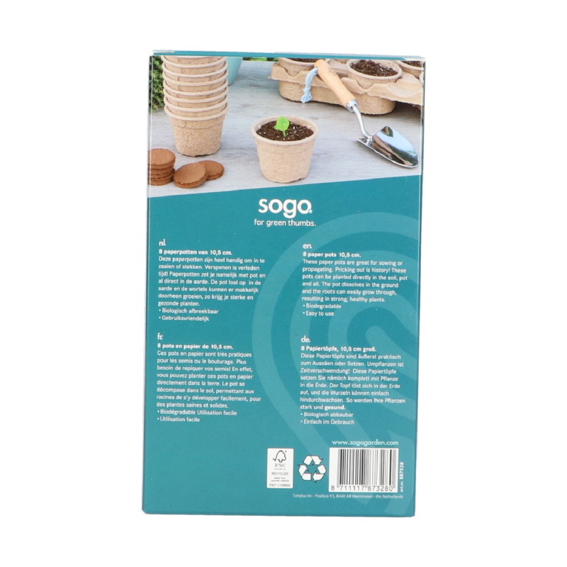 SOGO Paperpot 10.5cm 8st. (6)
