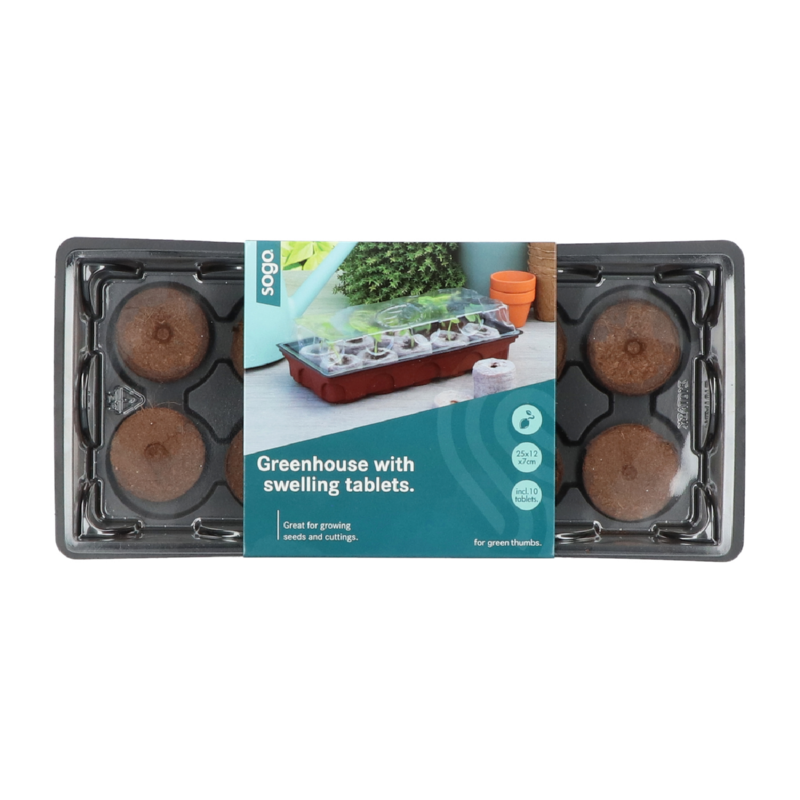 SOGO Kweekkas incl. 10 aardetabletten (12)