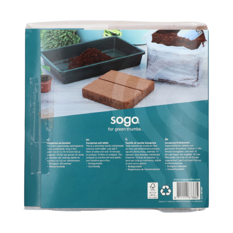 SOGO Cocos tablet 10 liter, 18x18cm (8)