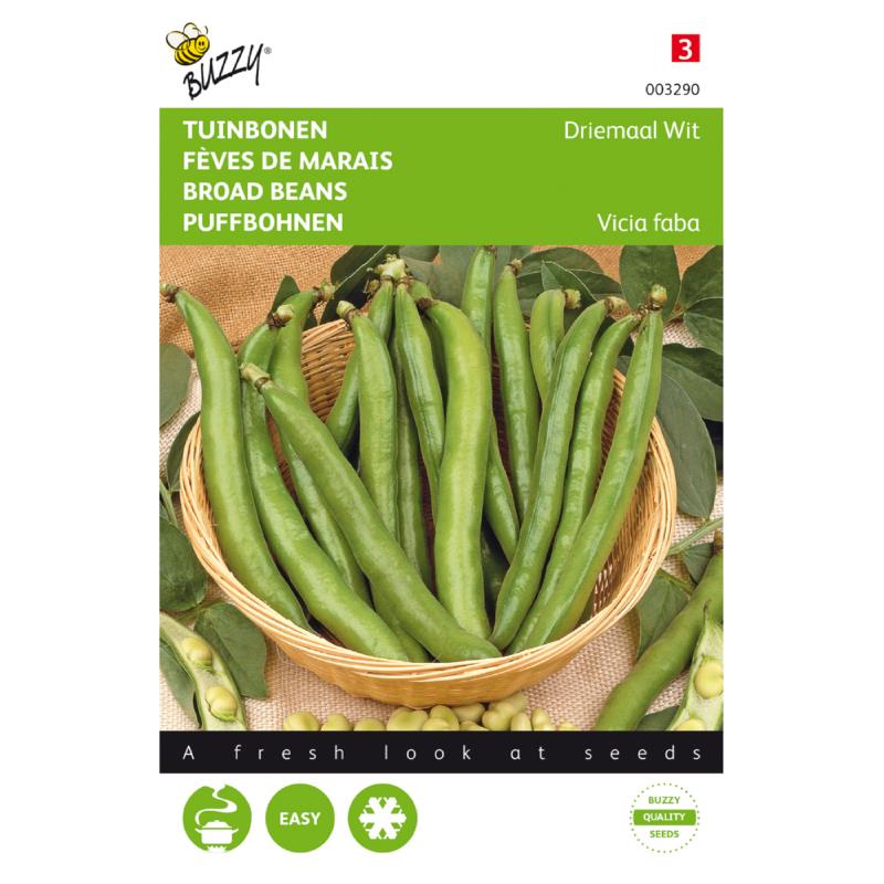 Buzzy® Tuinbonen Driemaal Wit