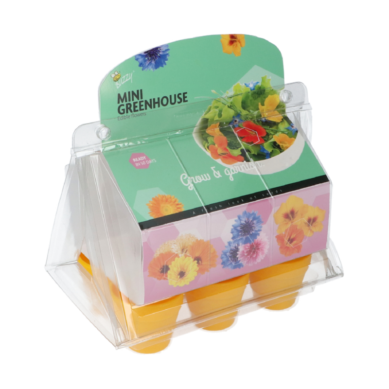 Buzzy® Mini Greenhouse Edible Flowers (8)