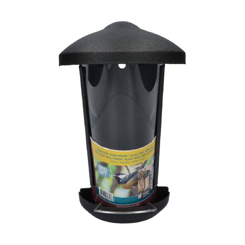Bird Gift Blacksteel Muur zaadfeeder