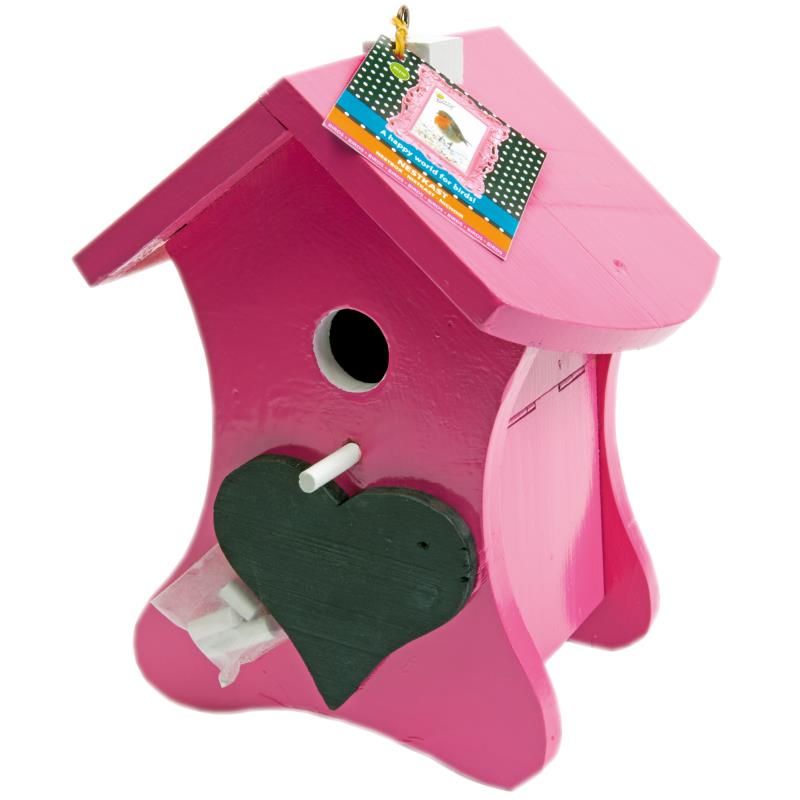 Bird Home Nestkast Krijt Roze (4)