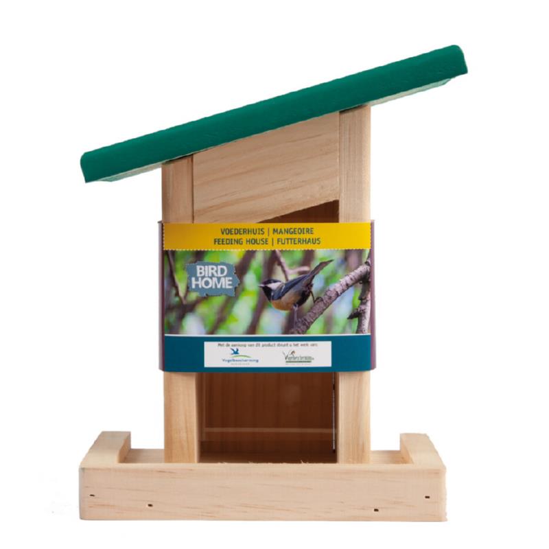 Vogelbescherming Zaadfeeder met schuin dakje (4)
