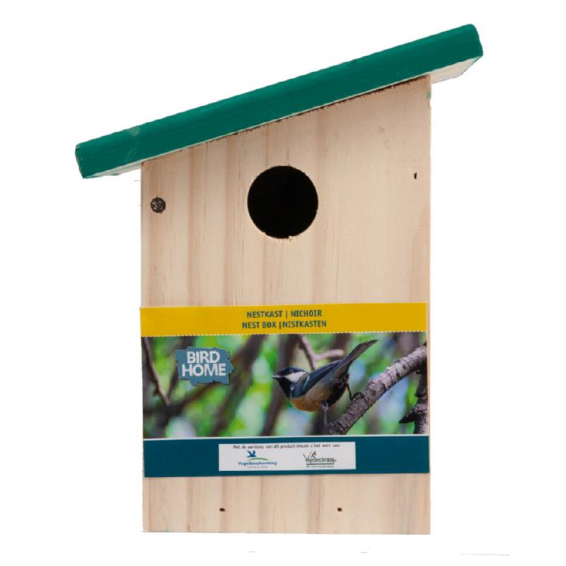 Vogelbescherming Nestkast met schuin dakje (4)