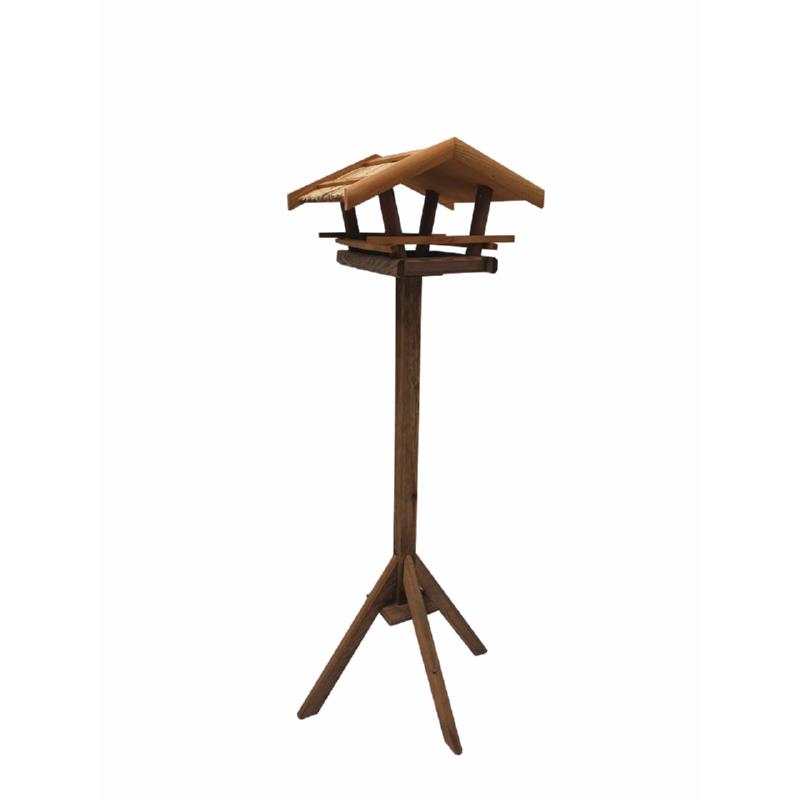 Bird Gift Voederhuis op poot met rietendak 122cm