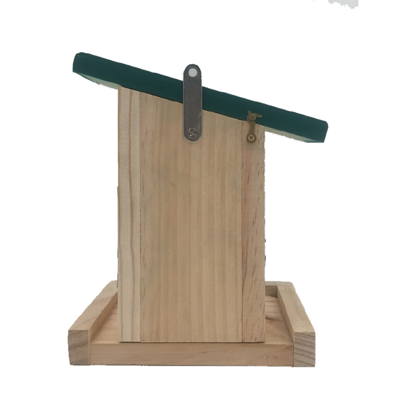 Vogelbescherming Zaadfeeder met schuin dakje (4)