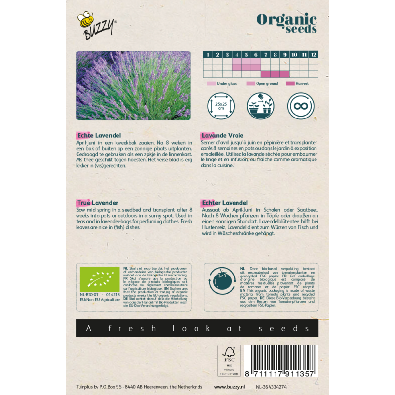 Buzzy® Organic Echte Lavendel  (BIO)