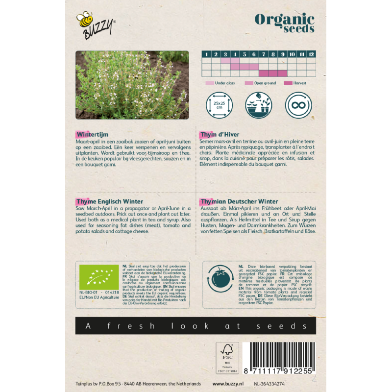 Buzzy® Organic Winter Tijm (BIO)