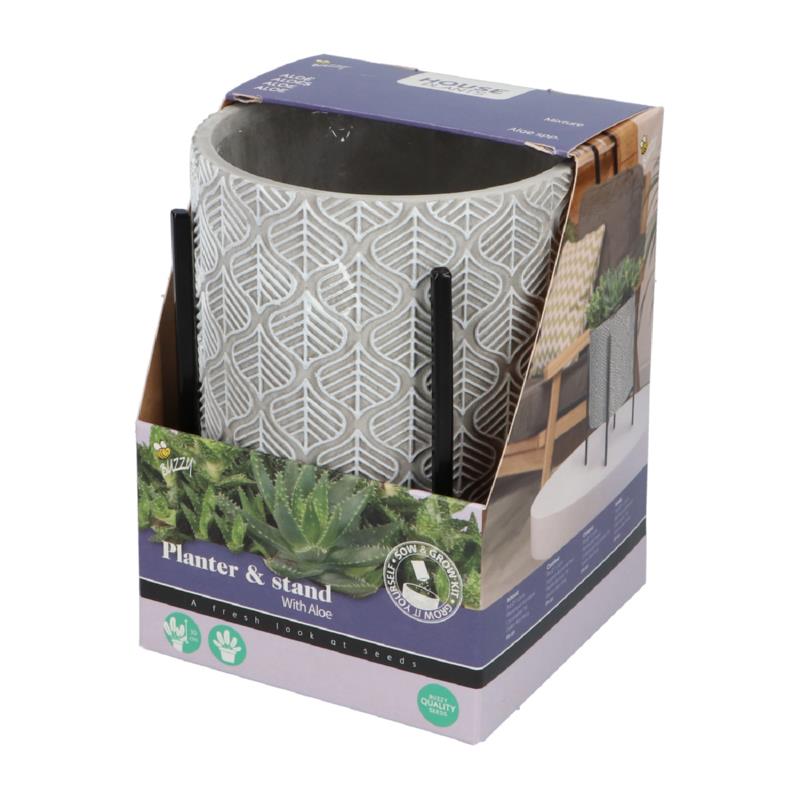 Buzzy® House Plants Plantpot in standaard + Aloe Vera zaden