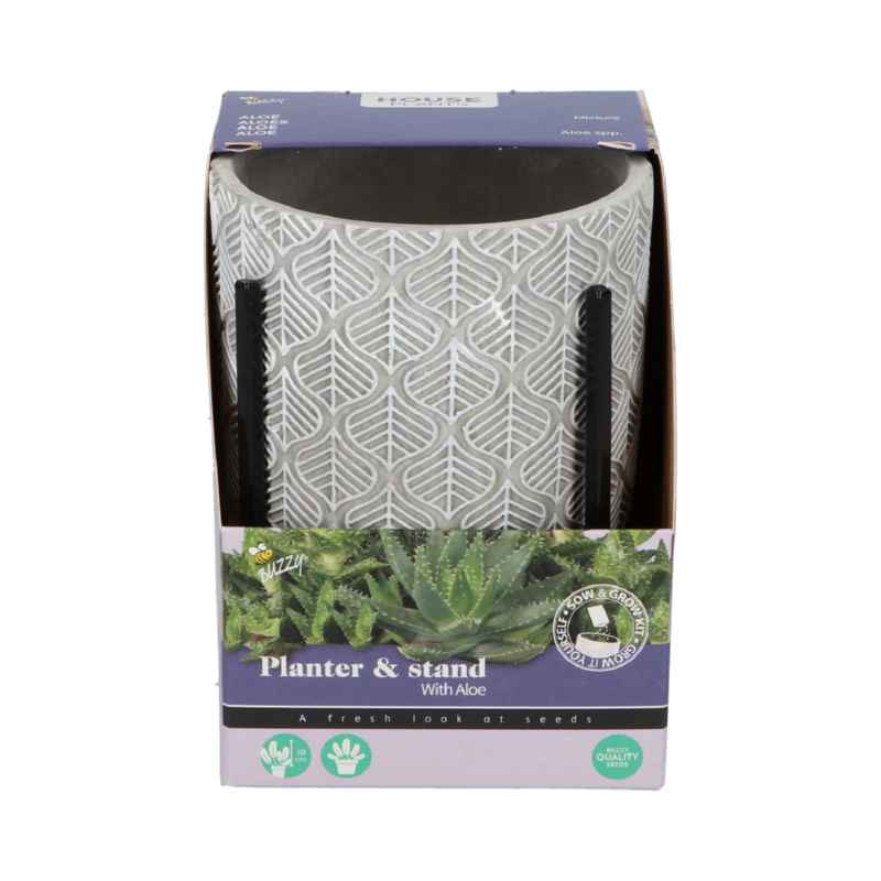 Buzzy® House Plants Plantpot in standaard + Aloe Vera zaden