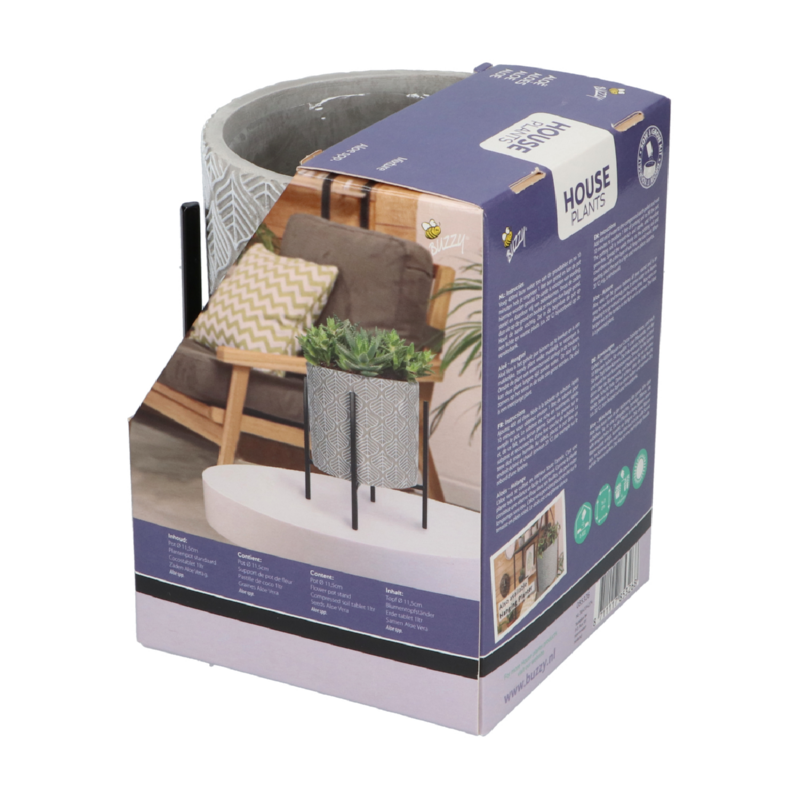 Buzzy® House Plants Plantpot in standaard + Aloe Vera zaden