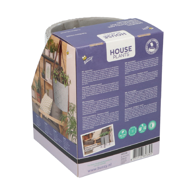 Buzzy® House Plants Hangende Plantpot met Coleus zaden
